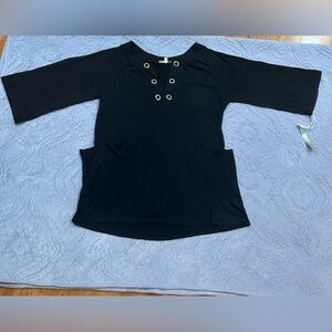 Kenar black top with the metal rings
